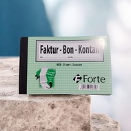 BON INVOICE NOTES FOR 2 SMALL PAIRS FORTE PER PACK OF 12 Invoice Book Bill Book