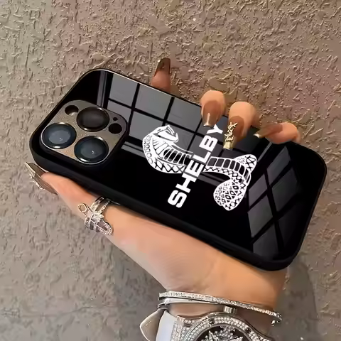 MINISO-F-FordS MustangS Logo Phone Case For IPhone 15 Pro 16 15 14 13 12 11 Mini X XS XR Max 6 8 Plu