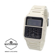 Casio Data Bank Calculator Off-White Resin Band Watch CA53WF-8B CA-53WF-8B