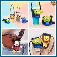 🐻台灣 立體絨毛娃娃杯套 杯套 提袋 公仔 小熊維尼 Winnie the Pooh 史迪仔 三眼仔 ALIEN 米奇 MICKEY 迪士尼 DISNEY