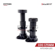 HARFIT Kitchen Leg - 100-170MM - Kitchen Leg - Adjustable Kitchen Cabinet Leg Cupboard Support/