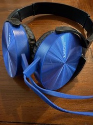 藍色 sony MDR-XB450