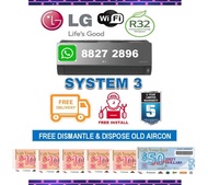 ***FREE GIANT VOUCHER***LG ARTCOOL R32 System 3 AC + FREE Dismantled &amp; Disposed Old Aircon + FREE Install + FREE Workmanship Warranty  +  FREE Delivery