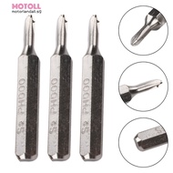 [MOTOLL] 3pcs PH000 Screwdriver Bits 5/32Inch Hex Shank Cross Screwdriver Bit Set