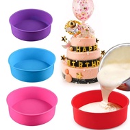 6 inch Silicone Round Cake Pan Mould Tins Non-stick Baking Muffin Bakeware 6" Silicone Round Bread Mold Cake Pan Muffin Bakeware
