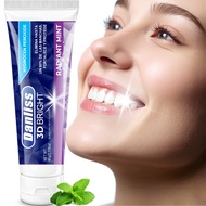3D Bright Whitening Toothpaste with Hydrogen Peroxide, Eliminates Stains & Protects Enamel, Radiant 