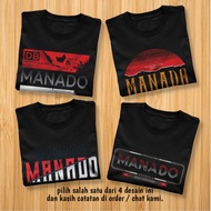 Kaos Distro MANADO Premium - 4 DESAIN BEBAS PILIH MANADO - XMND2