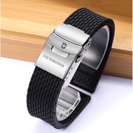 2/21✈Suitable for Victorinox Victorinox Watch Strap Soft Silicone Waterproof Rubber Band Male Safety