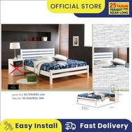 KLSB Queen Wooden Bed / Wooden Bed Frame / Wooden Bed Frame Queen / Katil Queen / Katil Kayu/Double Bed