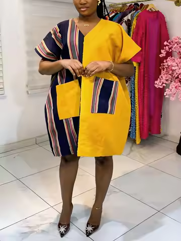 African Dresses for Women Traditional Short Sleeve Africa Clothing Dashiki Ankara Outfits Gowns 2026