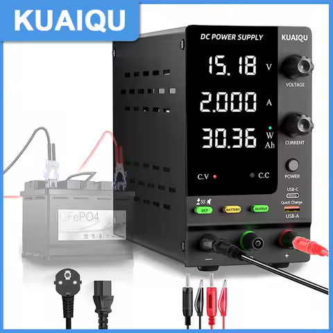 KUAIQU 12.8V LiFePO₄ DC Power Supply 3.7V Ternary Lithium Battery Charger Voltage Regulator USB-A/C