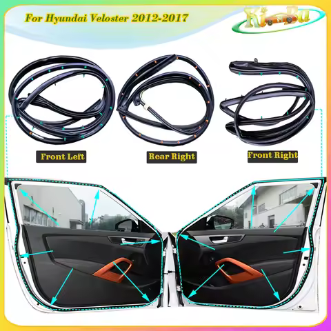 KIMBA For Hyundai Veloster 2012-2017 Genuine Car Body Rubber Door Waterproof Sealing Strip 82130-2V0