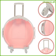 Simulation Traveling Case Plastic Suitcase Toy Role Play Toy Trinket Storage Case chuancsj