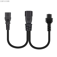 camp IEC320 C14 to C5+C13 Y-Type Splitter Power Cord IEC 320 C14 Male to C5+C13 Female Power Supply 