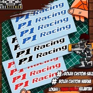 sticker p1 racing. saiz universal. sesuai utk saiz rim 15,16,17 C7DQ