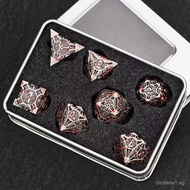 COC Running Group Dice Metal Dice Gate Merchandise D20 Set TRPG Multi-faced Cthulhu DND Dice