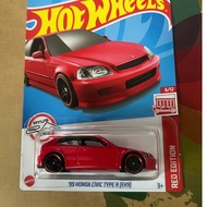 LeHuong Diecast - Hot Wheels 99 Honda Civic Type R (EK9) (Red Edition)