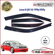 Lexus IS (XE10) 1998-2005 Venttec Premium Acrylic 3mm Door Visor 3"