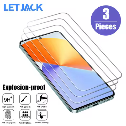 1-3Pcs Tempered Glass For Infinix Note 30 VIP GT 10 Pro Smart 7 6 5 HD Screen Protector For Hot 20S 
