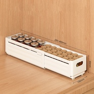 KONCO Expandable Kitchen Storage Boxes Food Storage Container Drawer Organizers Boxes Plastic Counte