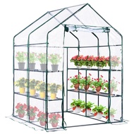 Walk In Greenhouse Coverเรือนกระจกขนาดใหญ่Garden Green HousePVC Growhouse Cover-143X73X195Cm หรือ143