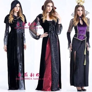Empress Banshee Spider Black Vampire Long Skirt Costume Witch Costume Halloween Costume Queen Witch 