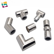 304 stainless steel 25 round pipe connector door pendulum fixed pull rod connector round tube connec