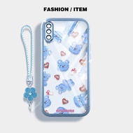 YBD Casing For Samsung Galaxy A50 A50S A30S A307 A03S A02S M02S A025 A307 Cartoon Watercolor Bear St