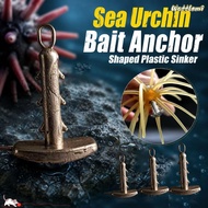 WATTLEMI 10pcs Anchor Shaped Sinker, 10pcs 2.6g Fishing Sinker,  3.5g Anchor Shaped 5.3g Sea Urchin 