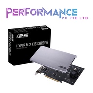 ASUS Hyper M.2 X16 PCIe 3.0 X4 Expansion Card V2 Supports 4 NVMe M.2 (1 YEAR WARRANTY BY BAN LEONG T