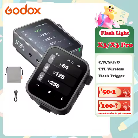 Godox X3 X3Pro C/N/S/F/O TTL Wireless Flash Trigger Bluetooth APP Control Touch Screen On-camera Fla