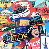 50pcs Suitcase Sticker: Retro Hotel Collection II Travel Rimowa Sticker pack