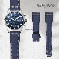WANSHILI | Leather Strap with Foldover Clasp for IWC Portugieser and Pilot Watches