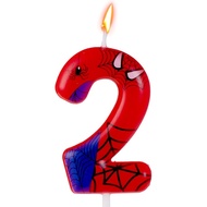 Gezan Spider Themed Birthday Candles Number Candles Happy Birthday Cake Toppers Advent Candle Web Ca