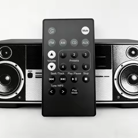 for Bose Acoustic Wave Music System II Remote Control Replacement Black ABS Material for Audio Elect