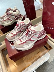 GUCCI 古馳 粉灰拼色 老爹鞋