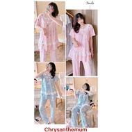 Set Piyama Wanita, Seluar Piyama Wanita, Saiz Besar, Pakaian Piyama Comel, untuk Wanita