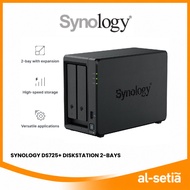 SYNOLOGY DS725+ DISKSTATION 2-BAYS WITH 2.6GHZ | DATA BACKUP HOME CLOUD STORAGE - DS720+