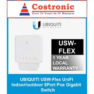 UBIQUITI USW-Flex UniFi Indoor/outdoor 5Port Poe Gigabit Switch with 802.3bt Input Power Support