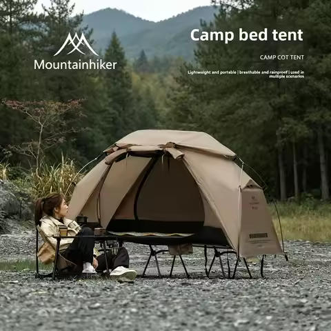 Mountainhiker Outdoor Camp Bed Tent Shadow Lightweight Rainproof One Person Camping Travel Picnic Te
