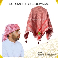 TURBAN!!! HAJJ and UMRAH SOUVENIRS IMAMAH PAIR / PREMIUM TURBAN / LATEST PALESTINE TURBAN / SQUARE T