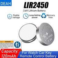 2-10PCS LIR2450 LIR 2450 Rechargeable Lithium Battery For Watch Toy Car Key Remote Control Replaces 