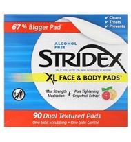 Stridex 90片加大版身體清潔棉片