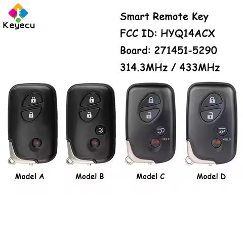 KEYECU Smart Remote Control Car Key With 3 4 Button 314.3MHz 433MHz for Lexus RX350 RX450h GX460 CT2