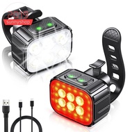 Bike Light Bike Front and Tail Light Bike Light Set Super Bright for Night Riding