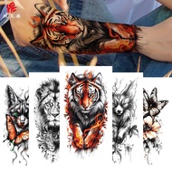 Flower Arm Tattoo Sticker Half Arm Simulation Tattoo Tattoo Lion Arm Tattoo Sticker 25.12.19