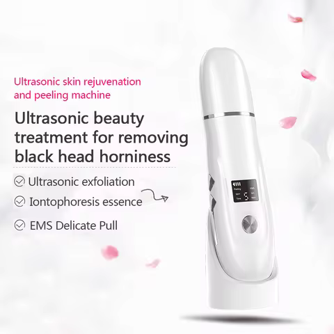 Ultrasonic Face Scrubber Facial Peeling Skin Scrubber Deep Facial Cleaning SKin cleaner