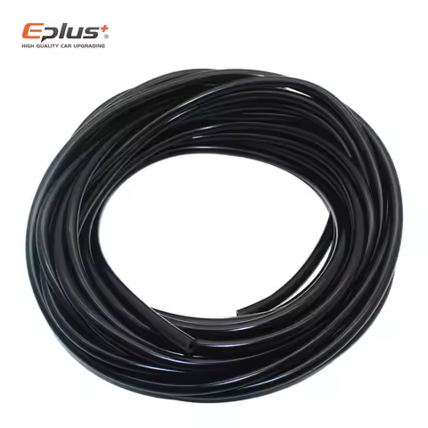 EPLUS Silicone Vacuum Tube Hose Silicon Tubing Universal 3MM 4MM 6MM 8MM 10MM 12MM Black Auto parts 