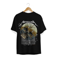 BAJU KAOS BAND MUSIK METALLICA GLOBE EYE