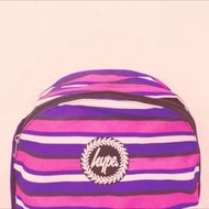 Hype粉紫色線條後背包